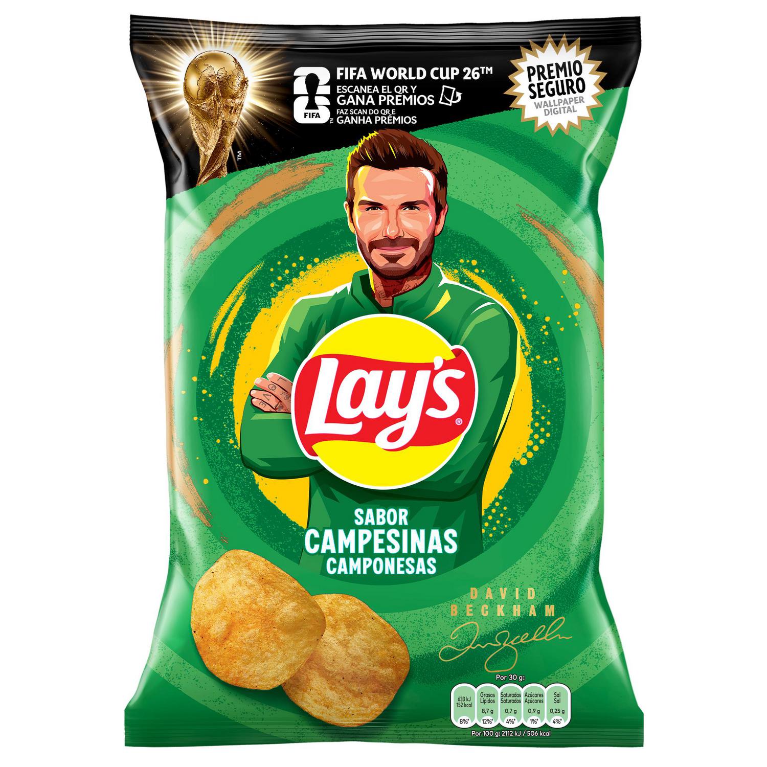 Patatas fritas campesinas Lay's sin gluten 150 g. — otra vista del envase