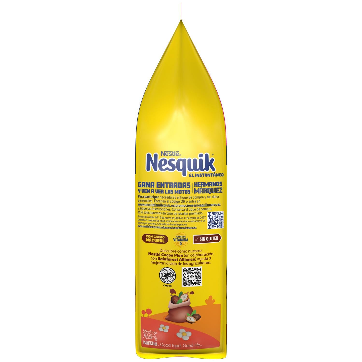 Cacao soluble Nesquik sin gluten 1,5 kg. — otra vista del envase