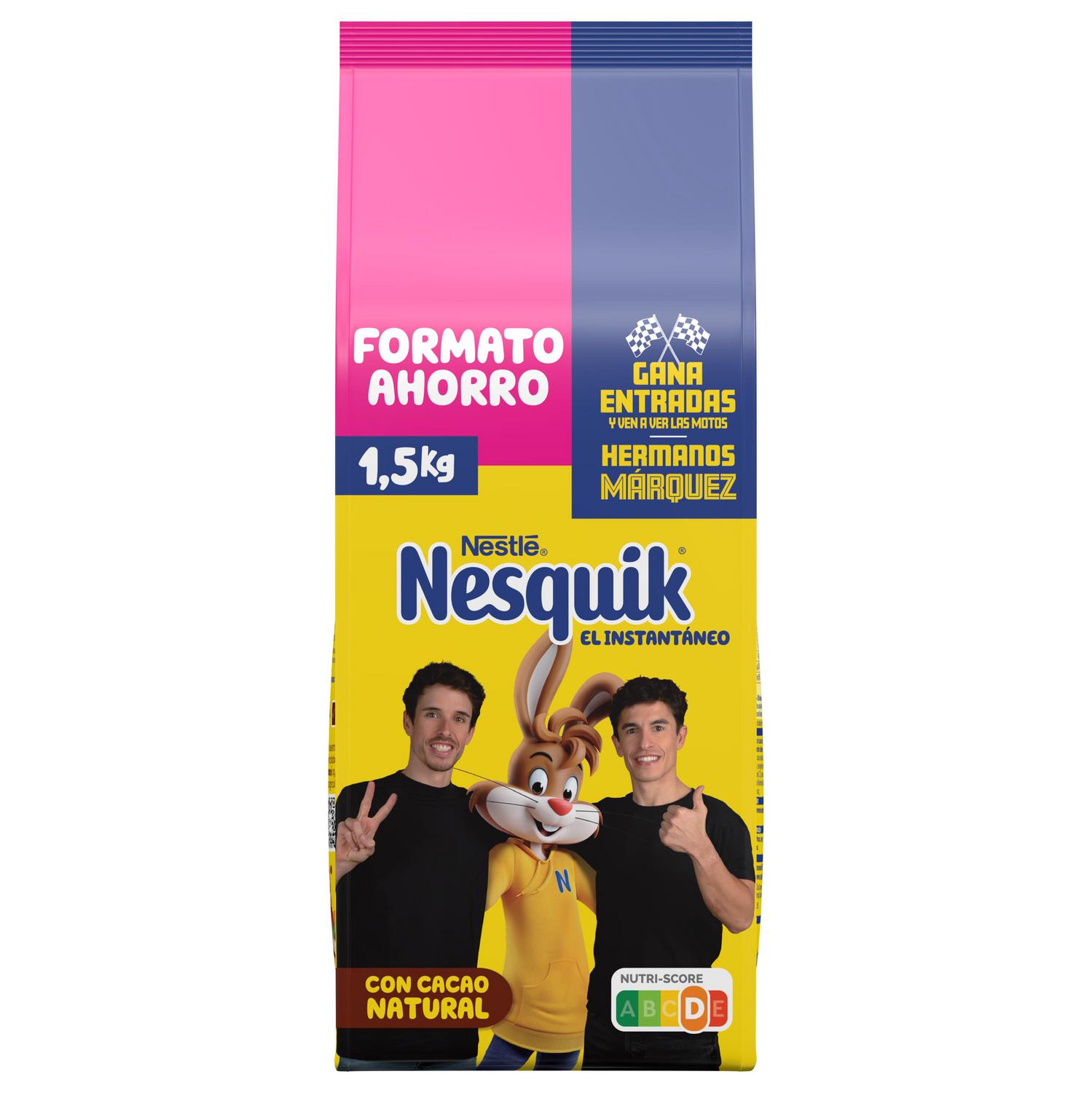 Cacao soluble Nesquik sin gluten 1,5 kg. — otra vista del envase
