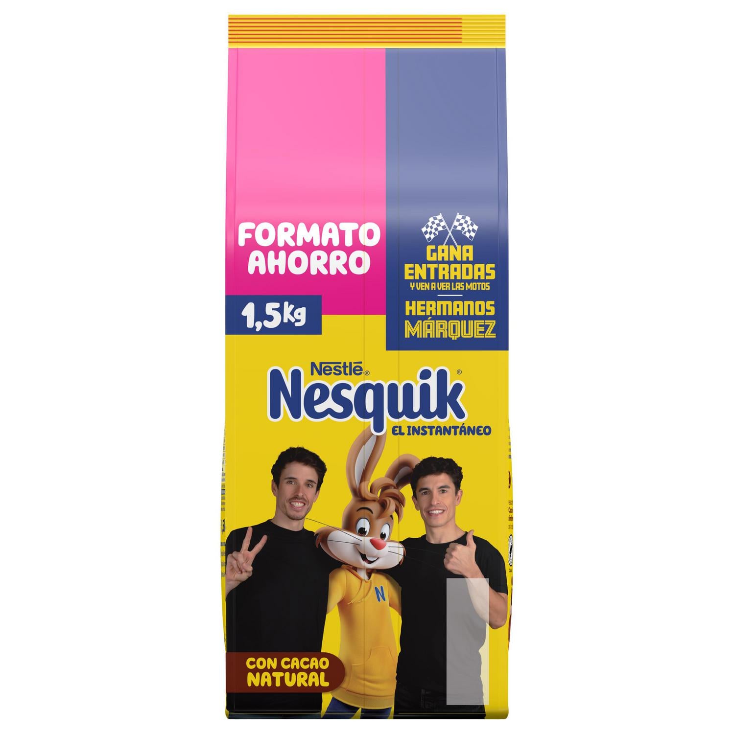 Cacao soluble Nesquik sin gluten 1,5 kg. — otra vista del envase