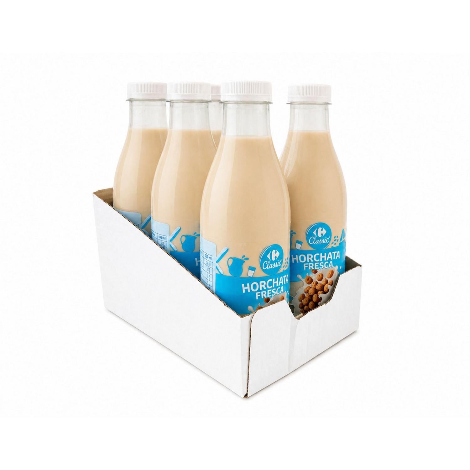 Horchata fresca Carrefour sin gluten 750 ml. — otra vista del envase