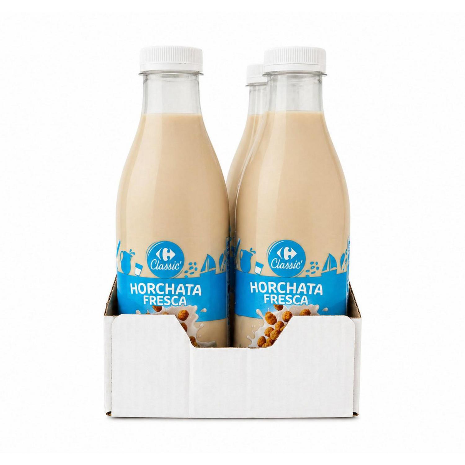 Horchata fresca Carrefour sin gluten 750 ml. — otra vista del envase