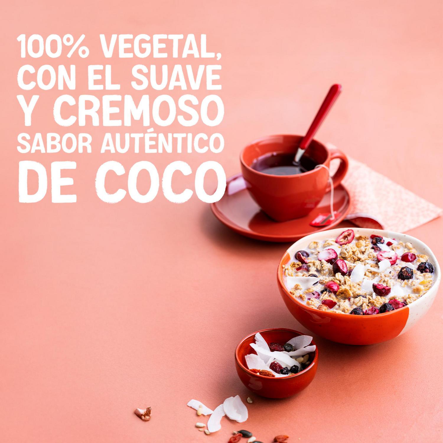Bebida de coco sin azúcar Alpro sin gluten y sin lactosa brik 1 l. — otra vista del envase