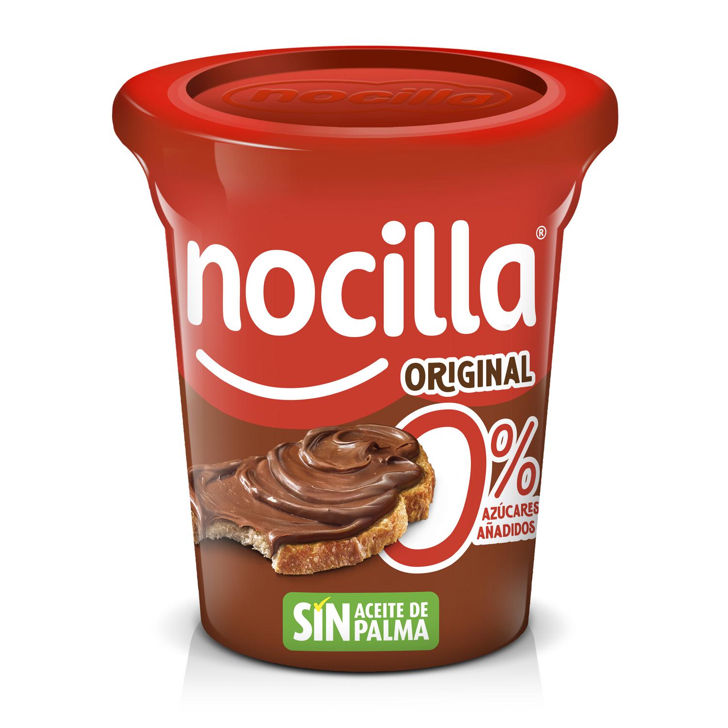 Crema de cacao con avellanas original Nocilla sin gluten y sin azúcar añadido 340 g. — otra vista del envase