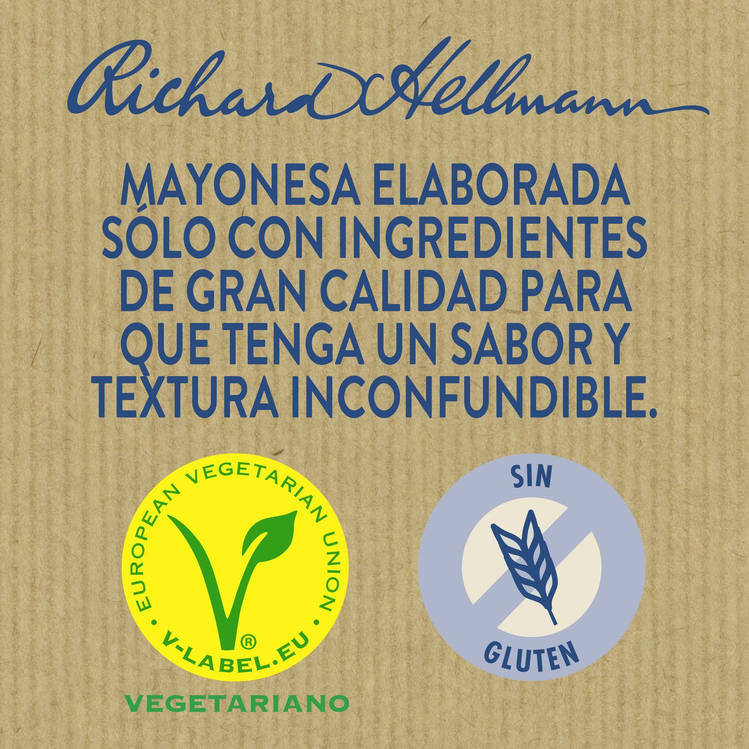 Mayonesa Hellmann's sin gluten envase 750 ml. — otra vista del envase