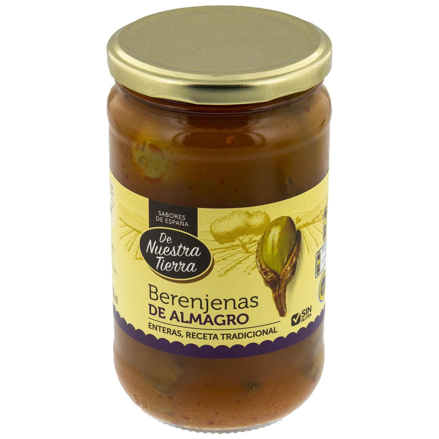 Berenjenas de Almagro De Nuestra Tierra sin gluten 300 g. — otra vista del envase
