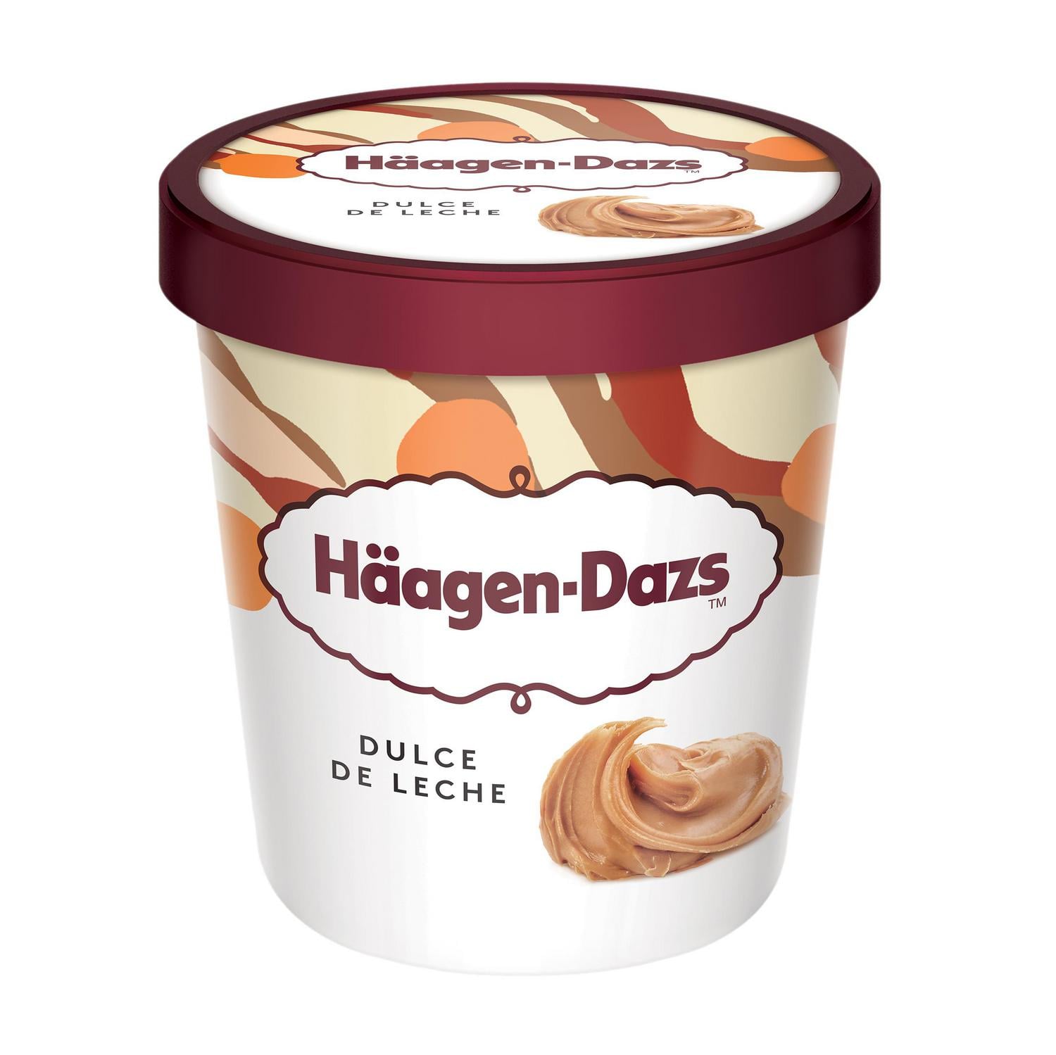 Helado de dulce de leche Häagen Dazs sin gluten 460 ml. — otra vista del envase