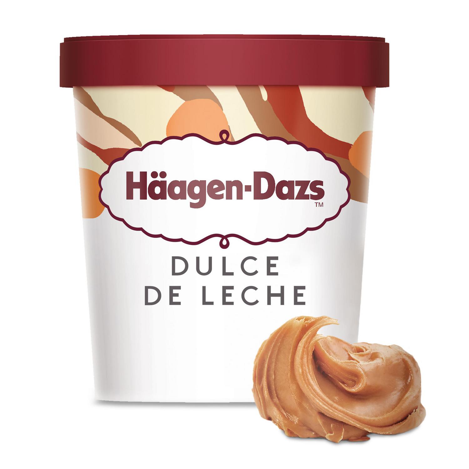 Helado de dulce de leche Häagen Dazs sin gluten 460 ml. — otra vista del envase