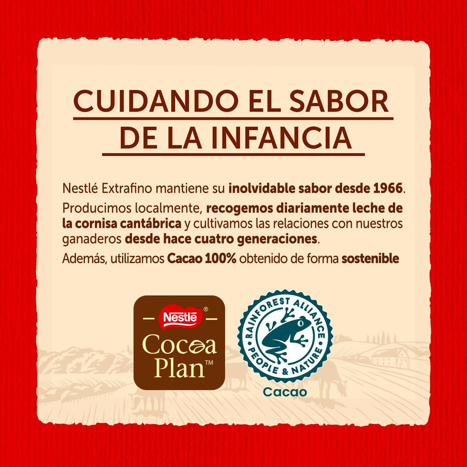 Chocolate con leche intenso 40% cacao extrafino Nestlé sin gluten 125 g. — otra vista del envase