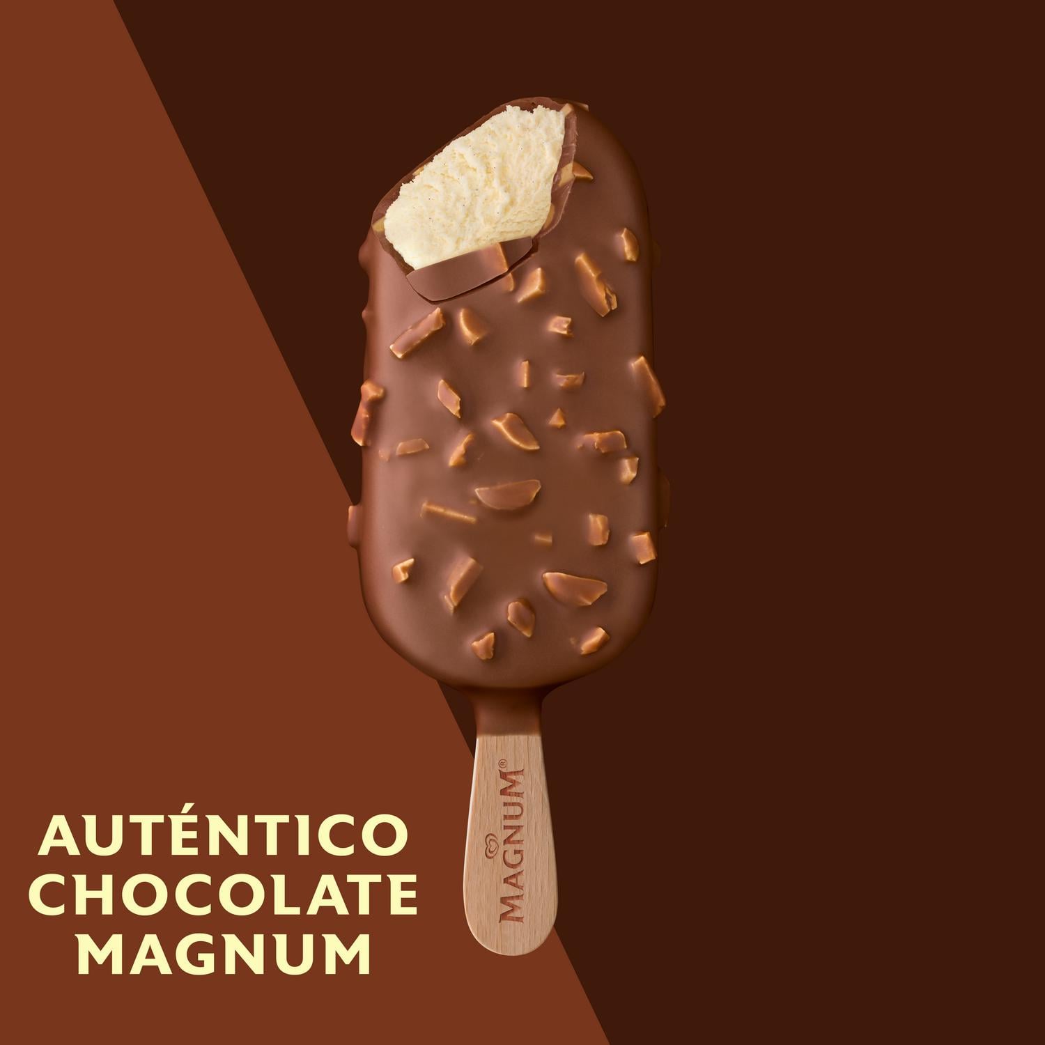 Bombón helado de vainilla con almendras Magnum sin gluten 3 ud. — otra vista del envase