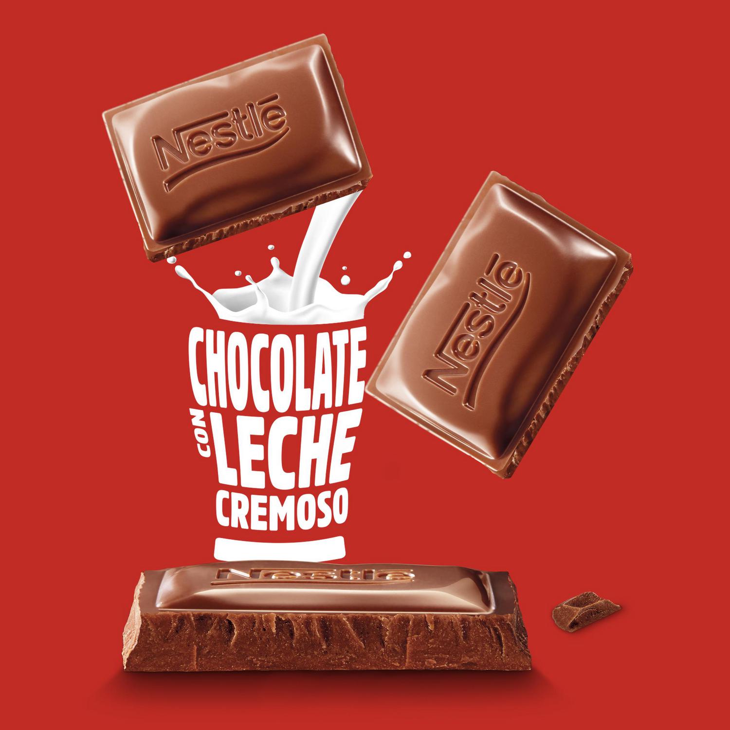 Chocolate con leche extrafino Nestlé sin gluten pack de 3 tabletas de 125 g. — otra vista del envase