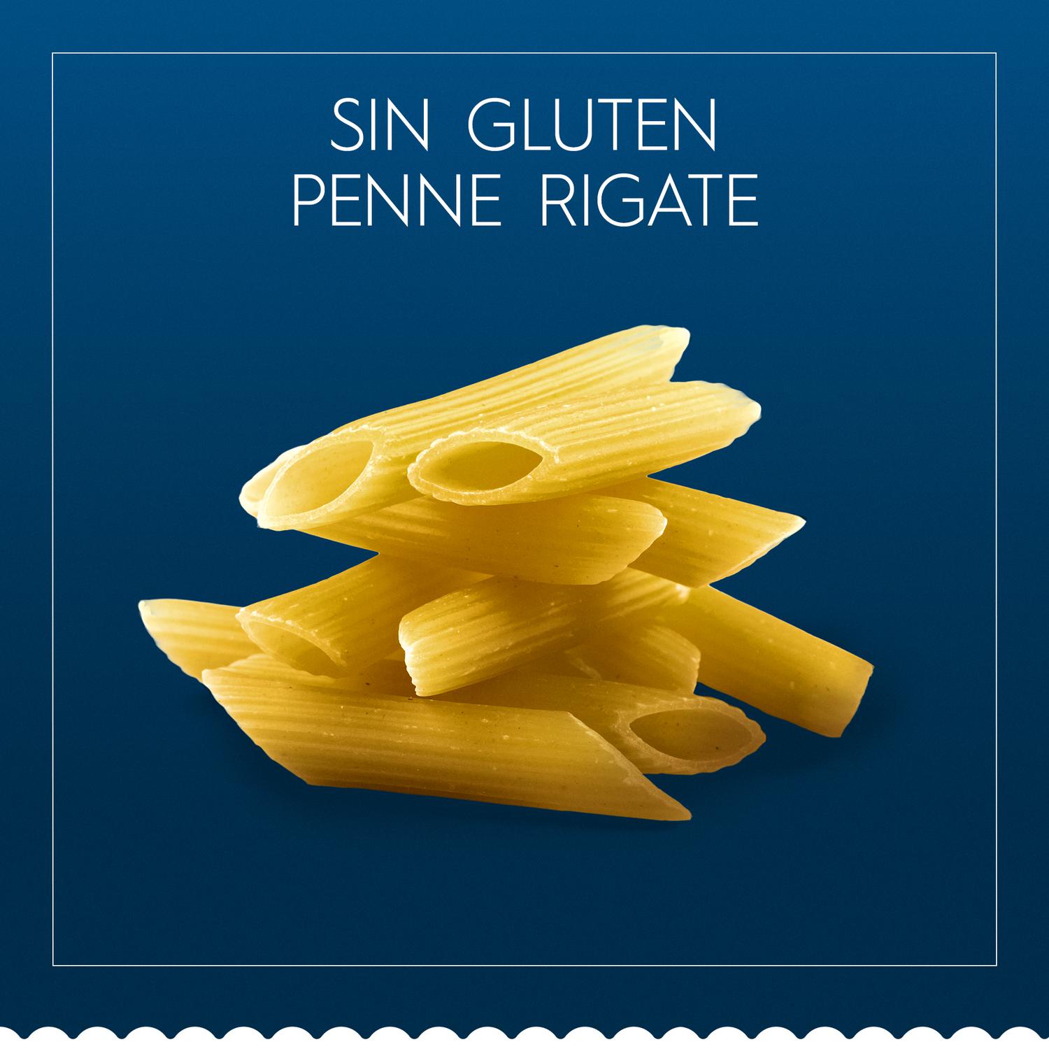 Pasta macarrones penne rigate Barilla sin gluten 400 g. — otra vista del envase