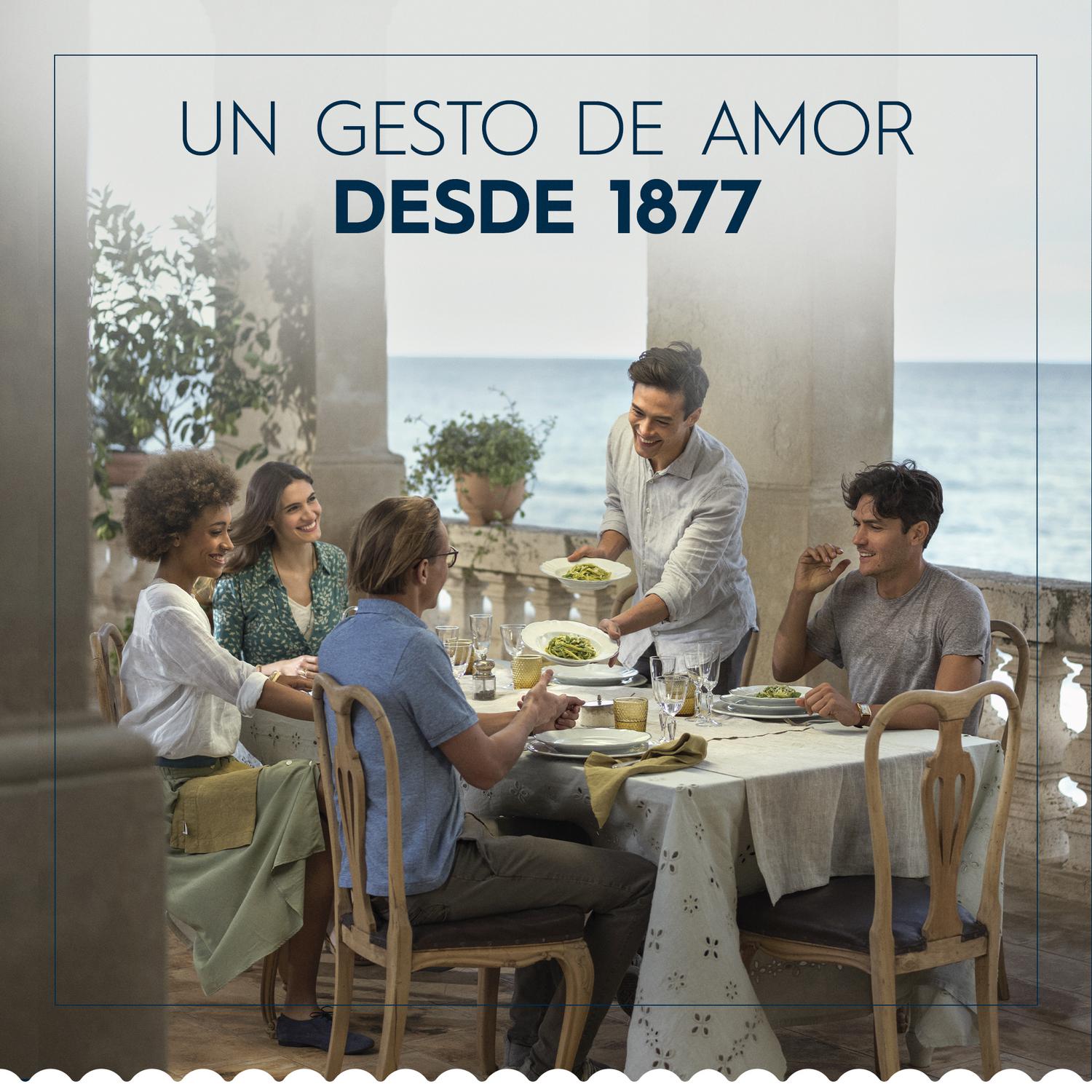 Pasta macarrones penne rigate Barilla sin gluten 400 g. — otra vista del envase