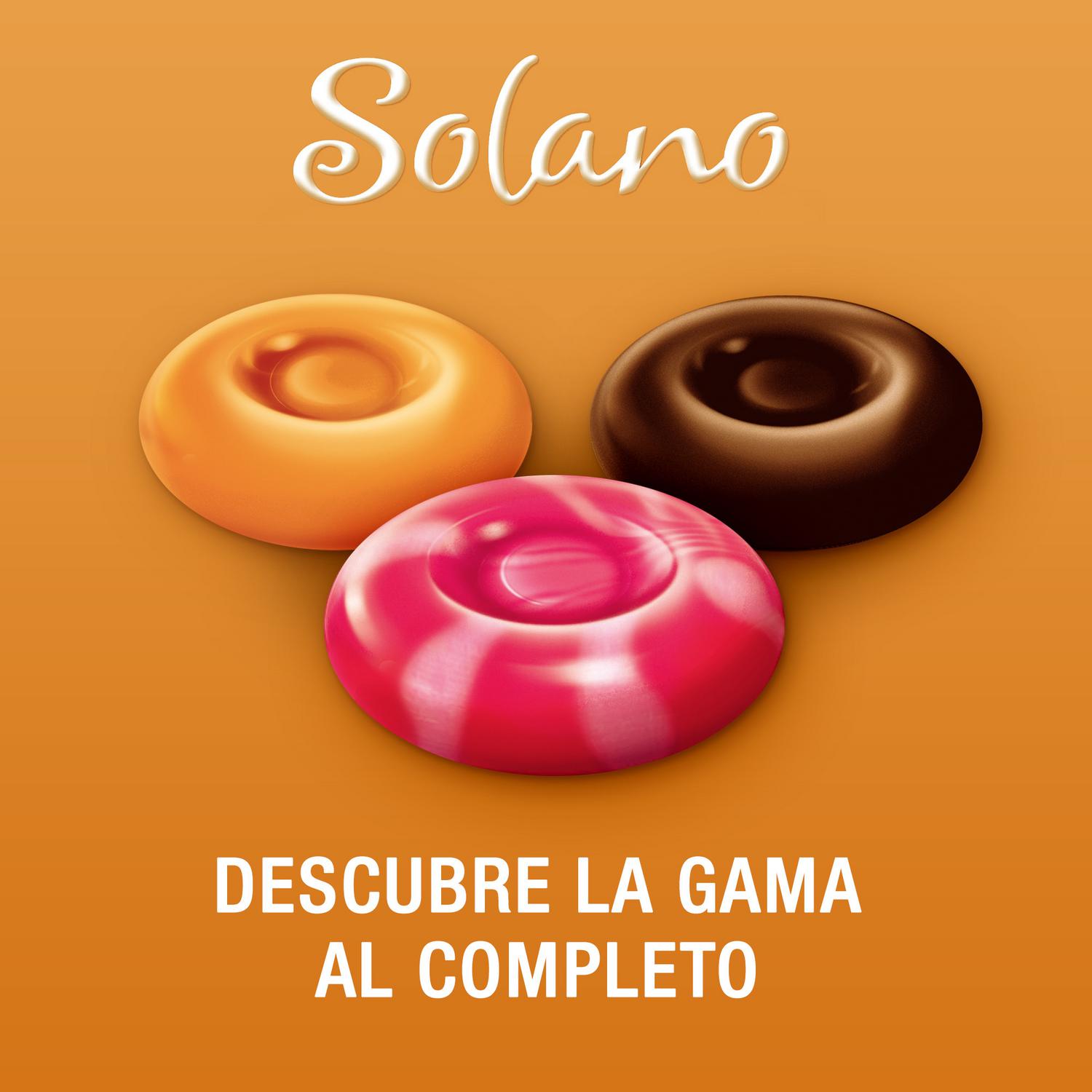 Caramelos sin azúcar Solano sin gluten 99 g. — otra vista del envase