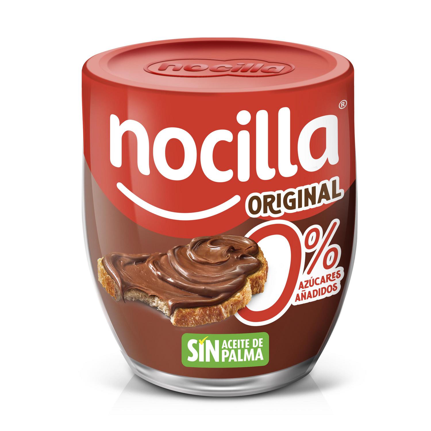 Crema de cacao con avellanas original Nocilla sin gluten y sin azúcar añadido 180 g. — otra vista del envase