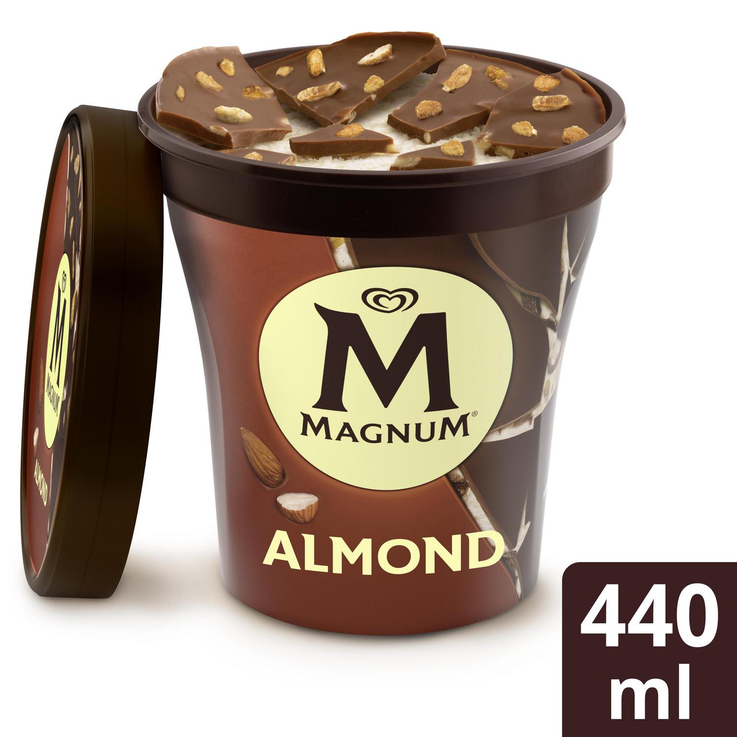 Helado de almendras Magnum sin gluten 440 ml. — otra vista del envase