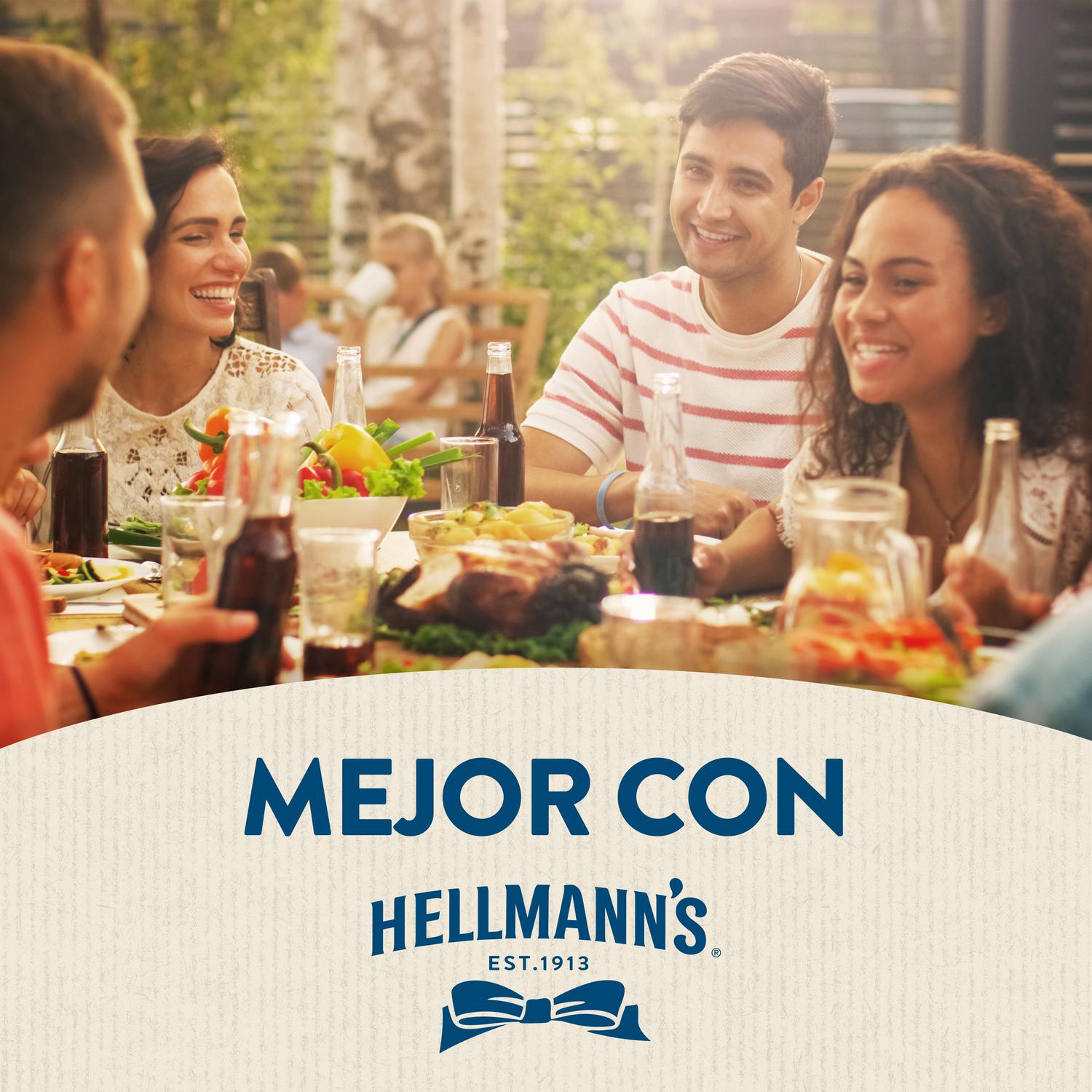Salsa vegana Hellmann’s sin gluten y sin lactosa 270 g. — otra vista del envase
