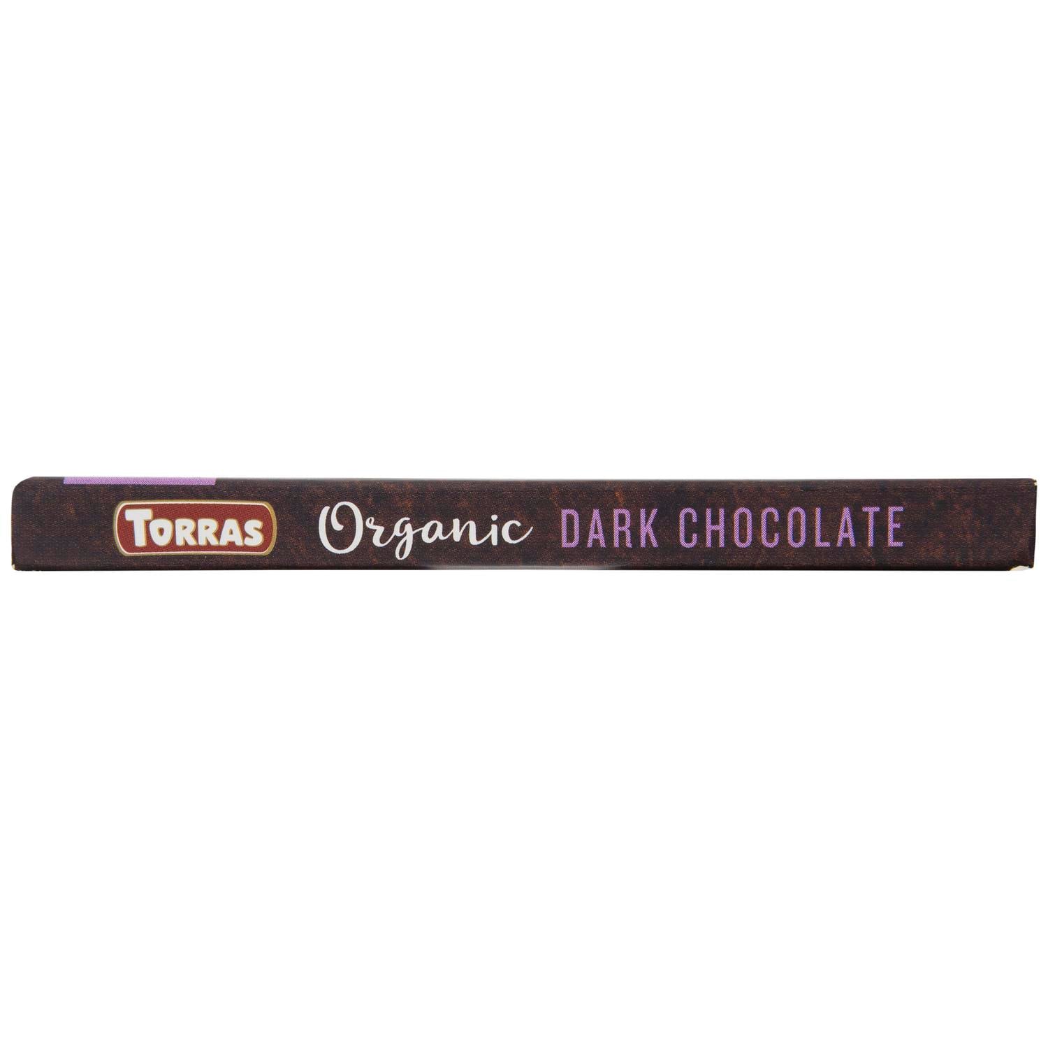 Chocolate negro 90% cacao criollo ecológico Torras sin gluten 100 g. — otra vista del envase