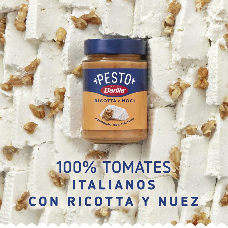 Salsa pesto siciliana Barilla sin gluten 190 g. — otra vista del envase