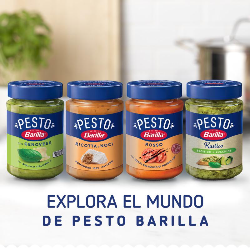 Salsa pesto siciliana Barilla sin gluten 190 g. — otra vista del envase
