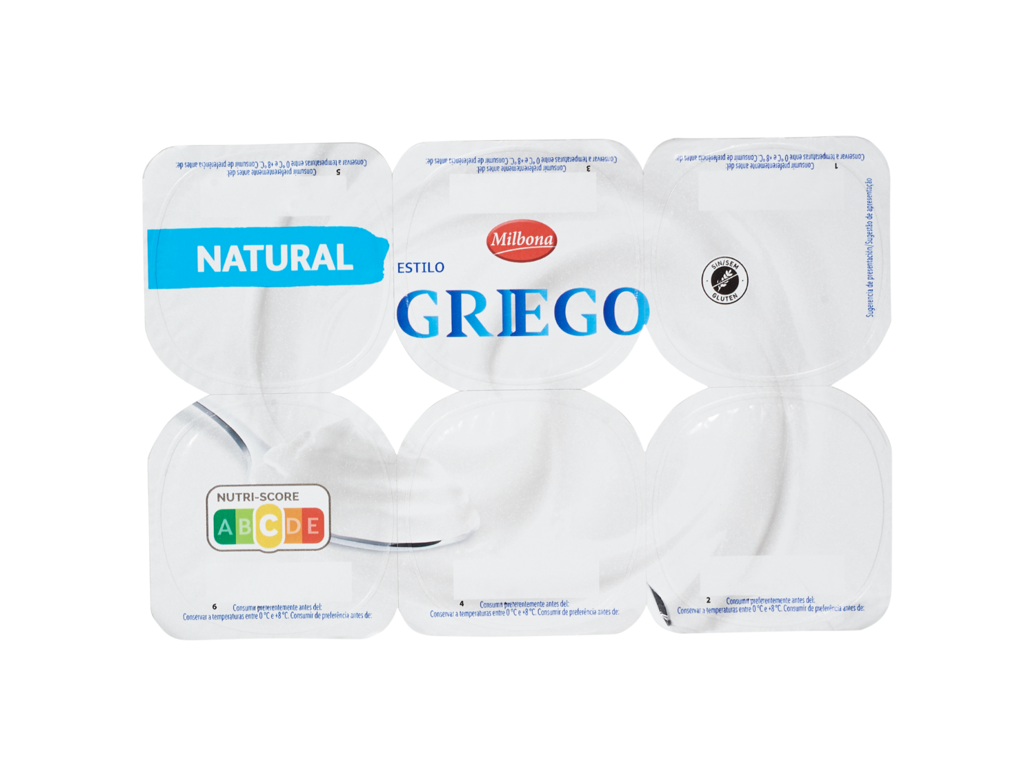 MILBONA Griego natural — otra vista del envase