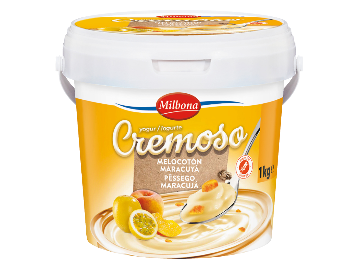 MILBONA Yogur de frutas — otra vista del envase