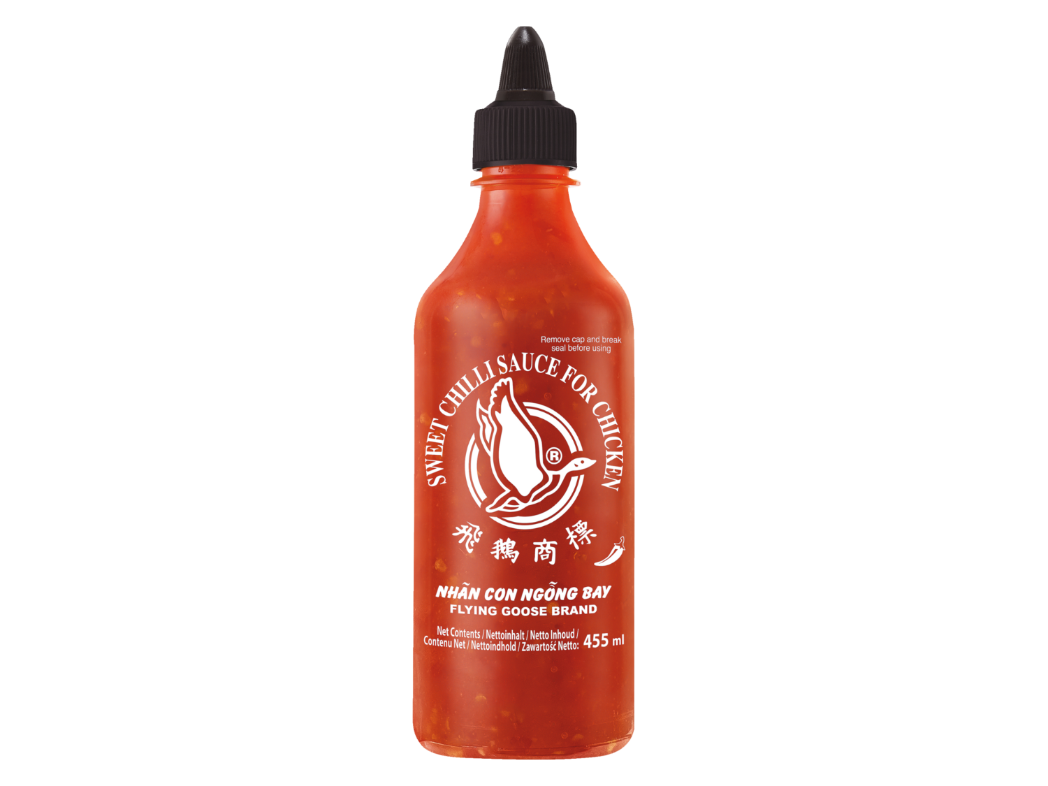 Salsa Sriracha — otra vista del envase