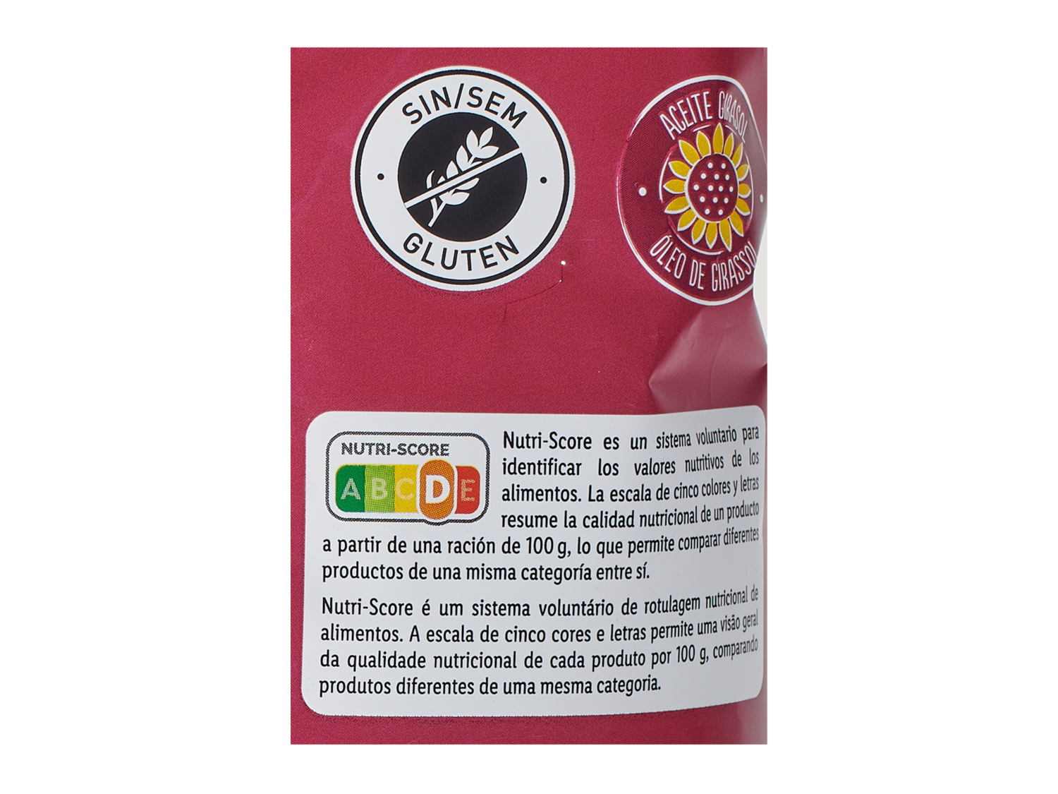 Snack Day Chips sabor jamón — otra vista del envase