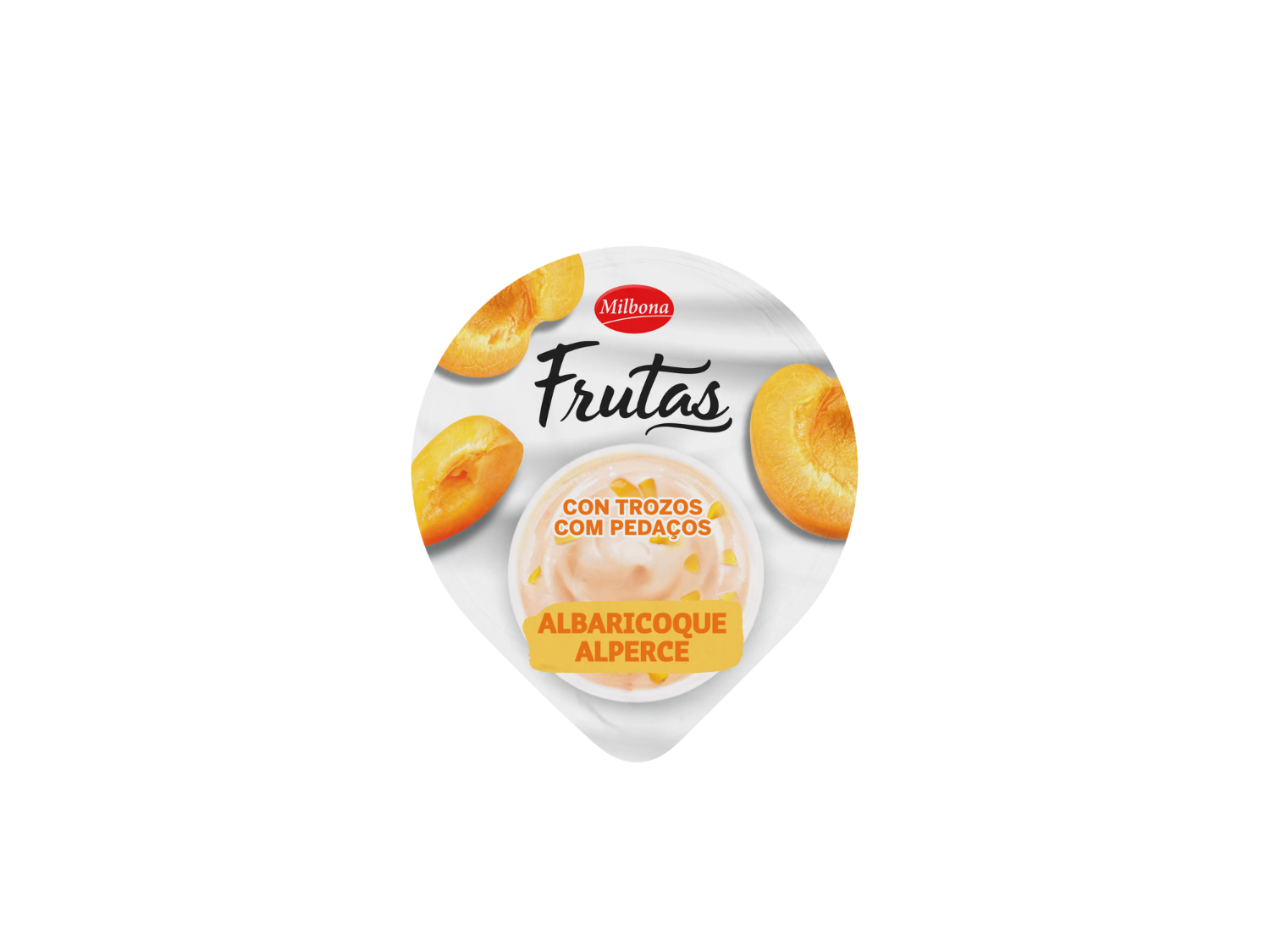 MILBONA Yogur frutas con trozos — otra vista del envase