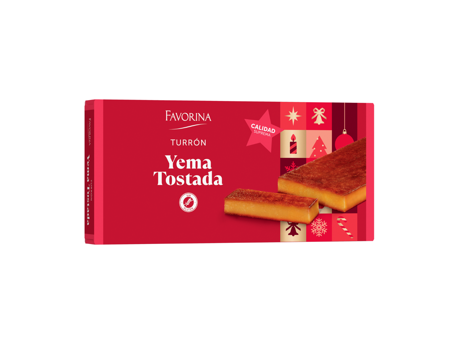 Favorina Turrón de yema tostada — otra vista del envase