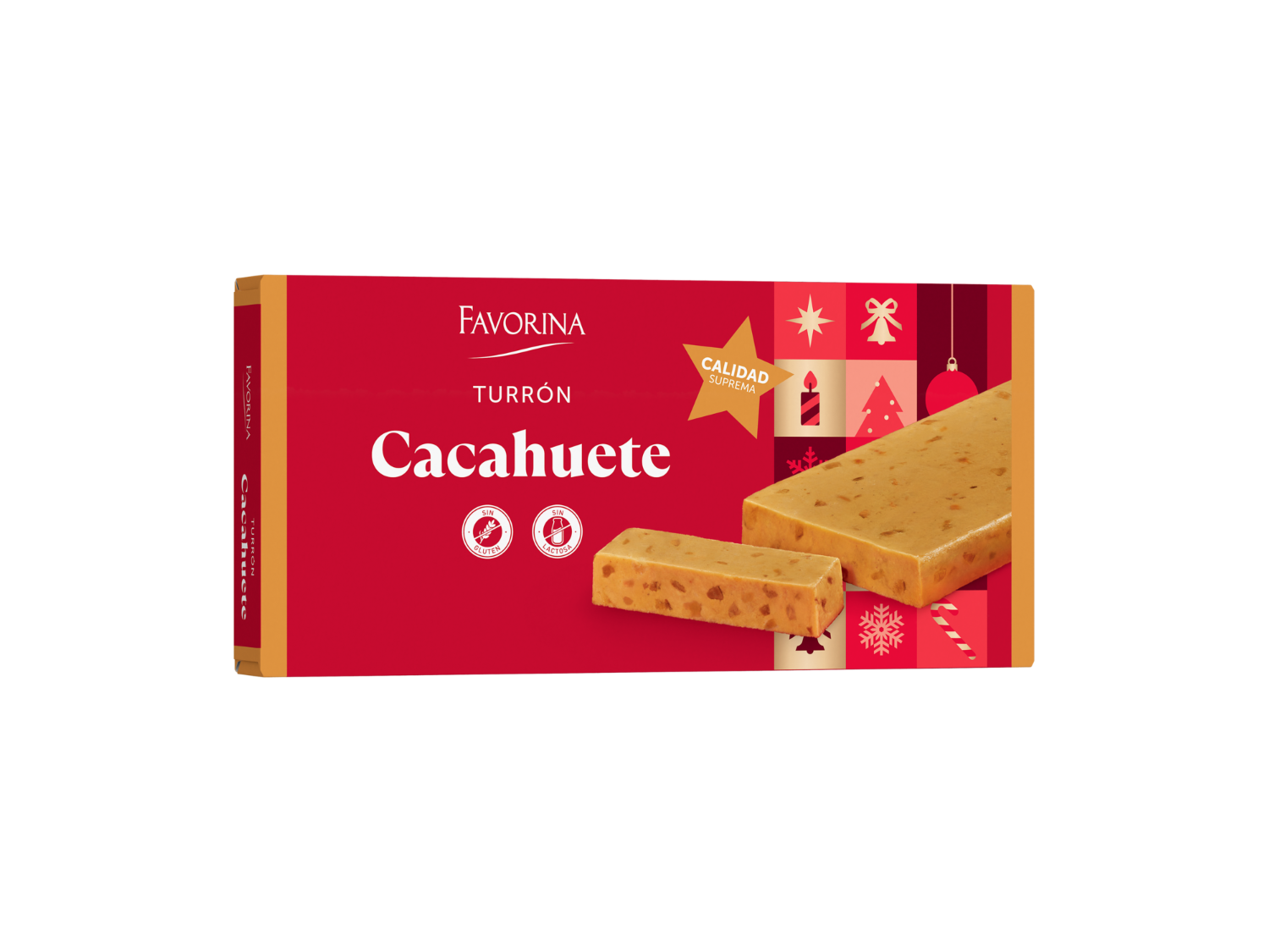 Favorina Turrón de cacahuete — otra vista del envase