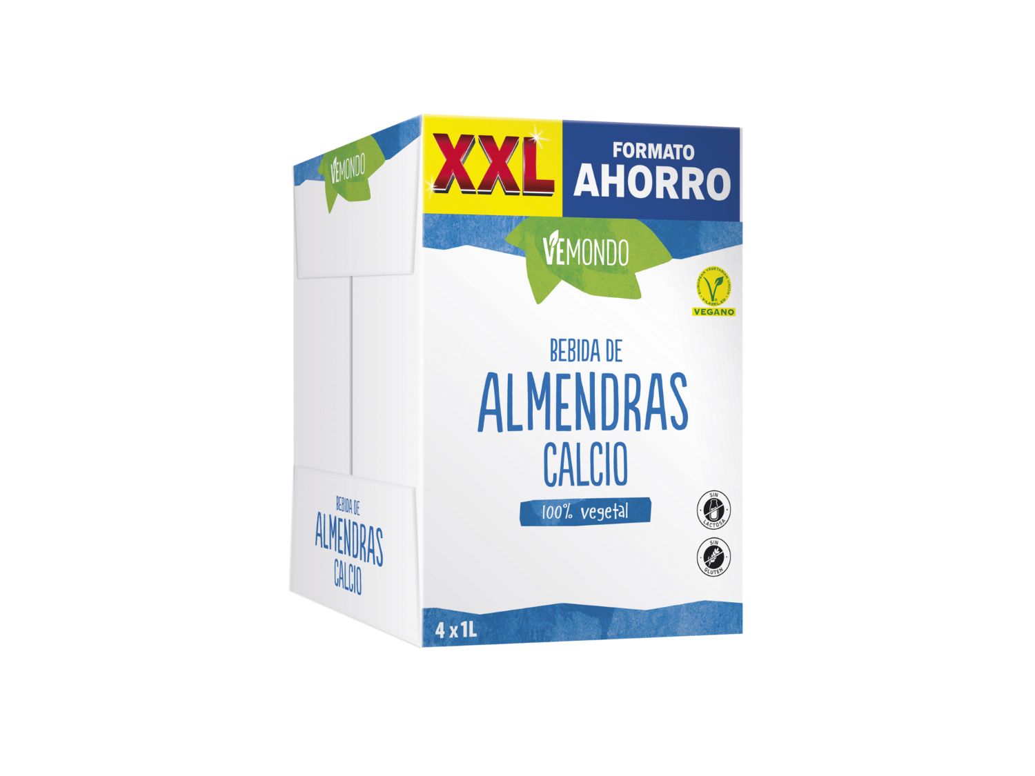 Vemondo Bebida de almendras con calcio — otra vista del envase