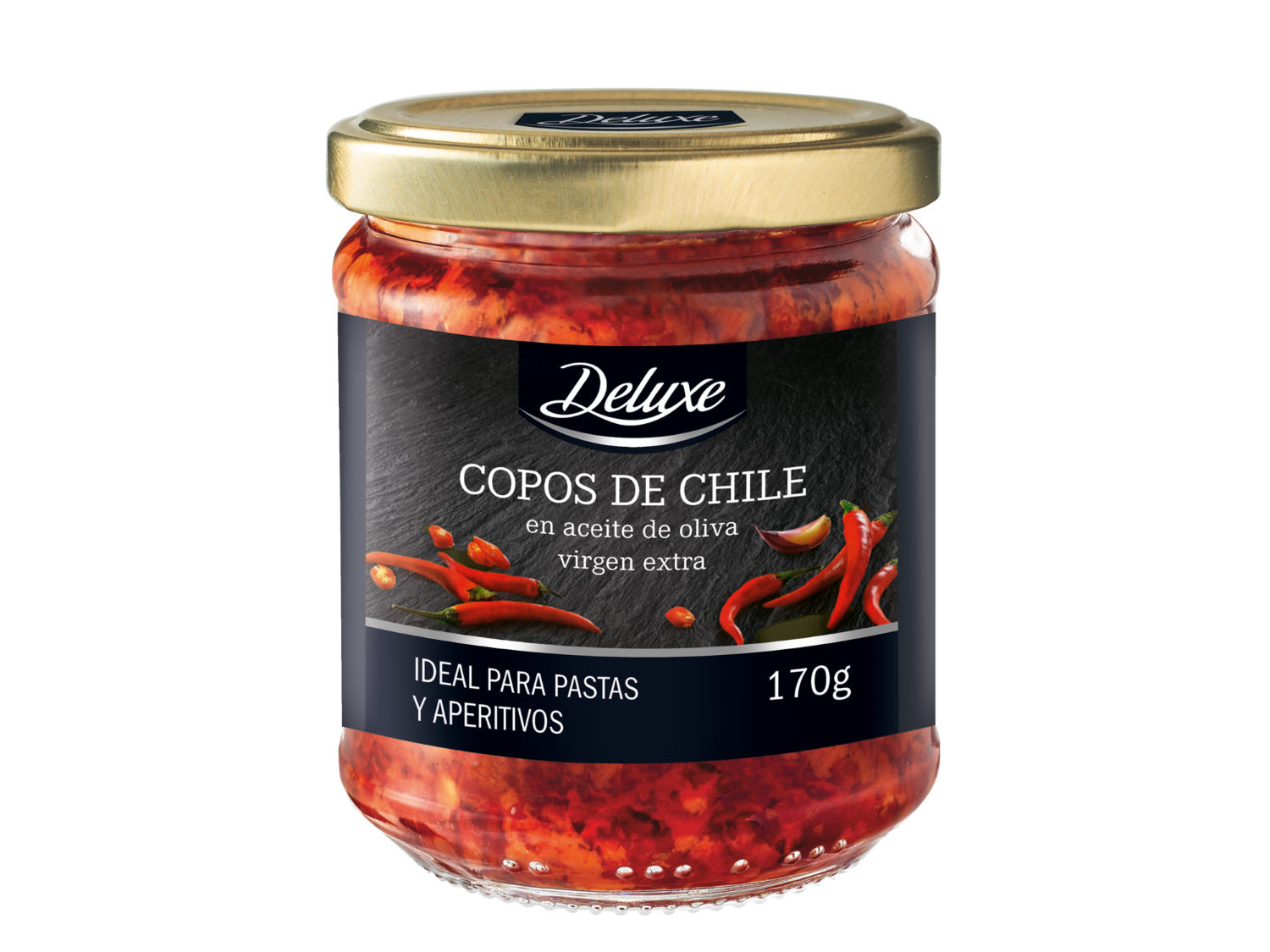 DELUXE Chile molido para untar — otra vista del envase