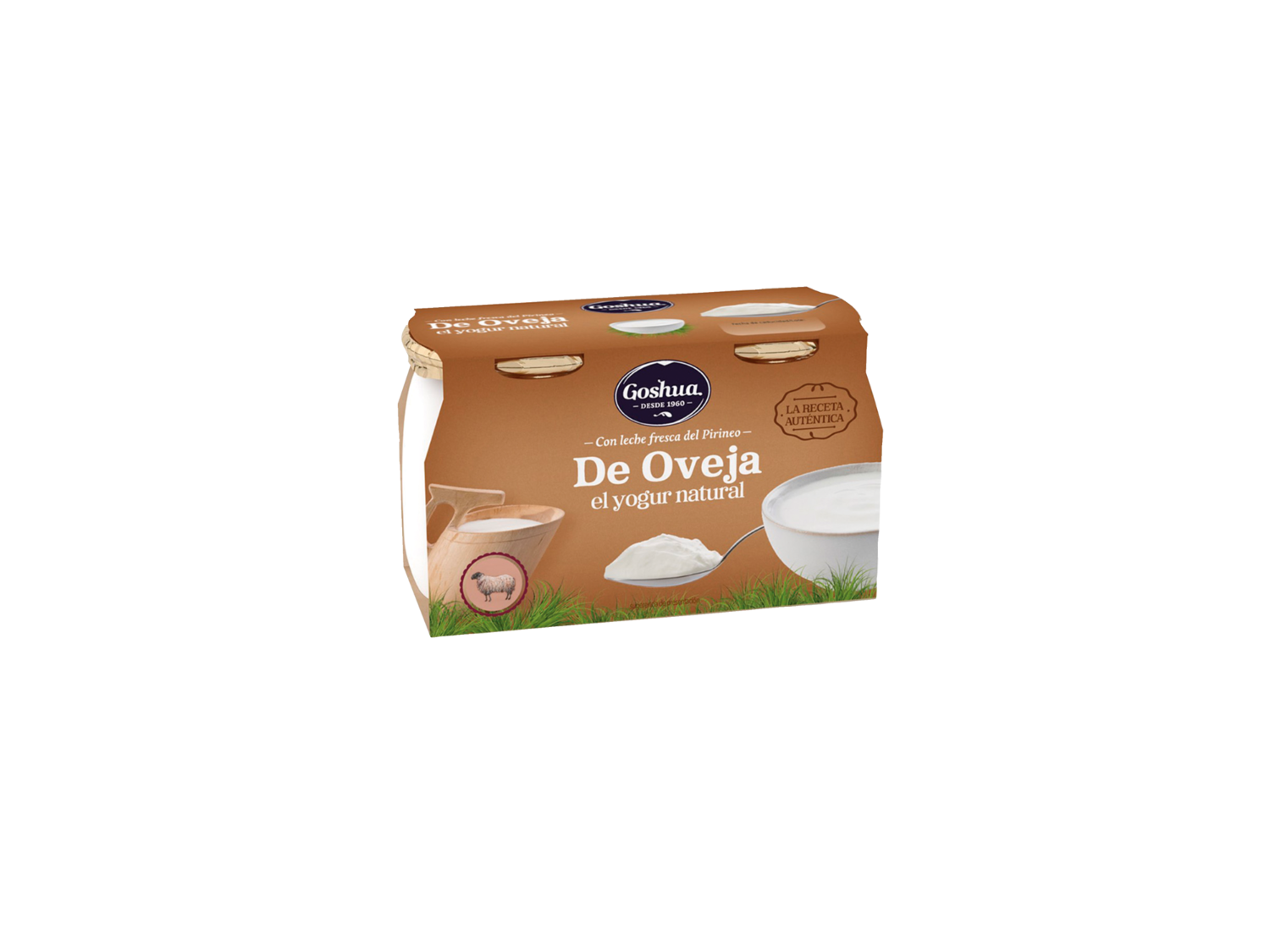 Yogur natural de oveja — otra vista del envase