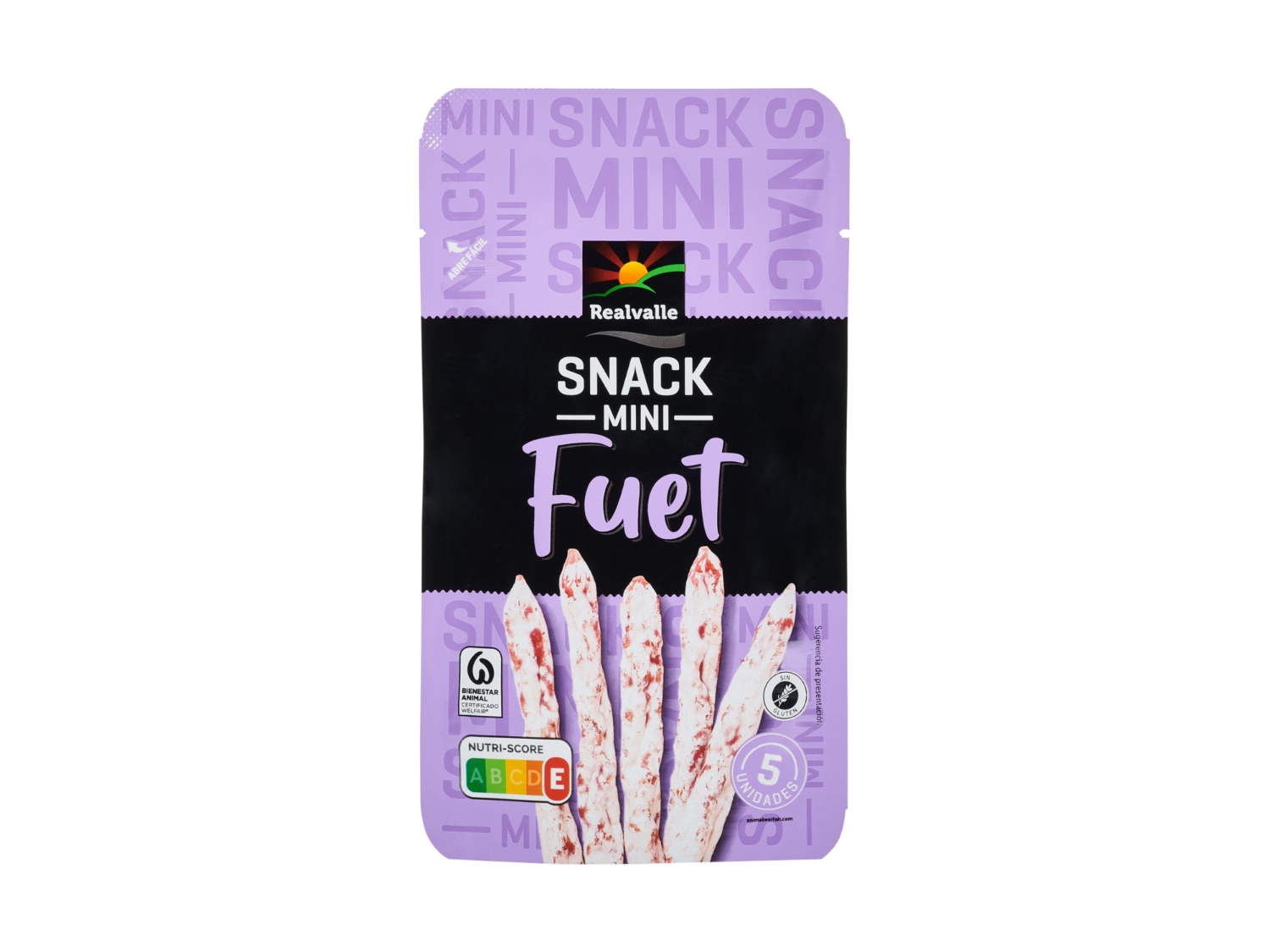 Snack — otra vista del envase