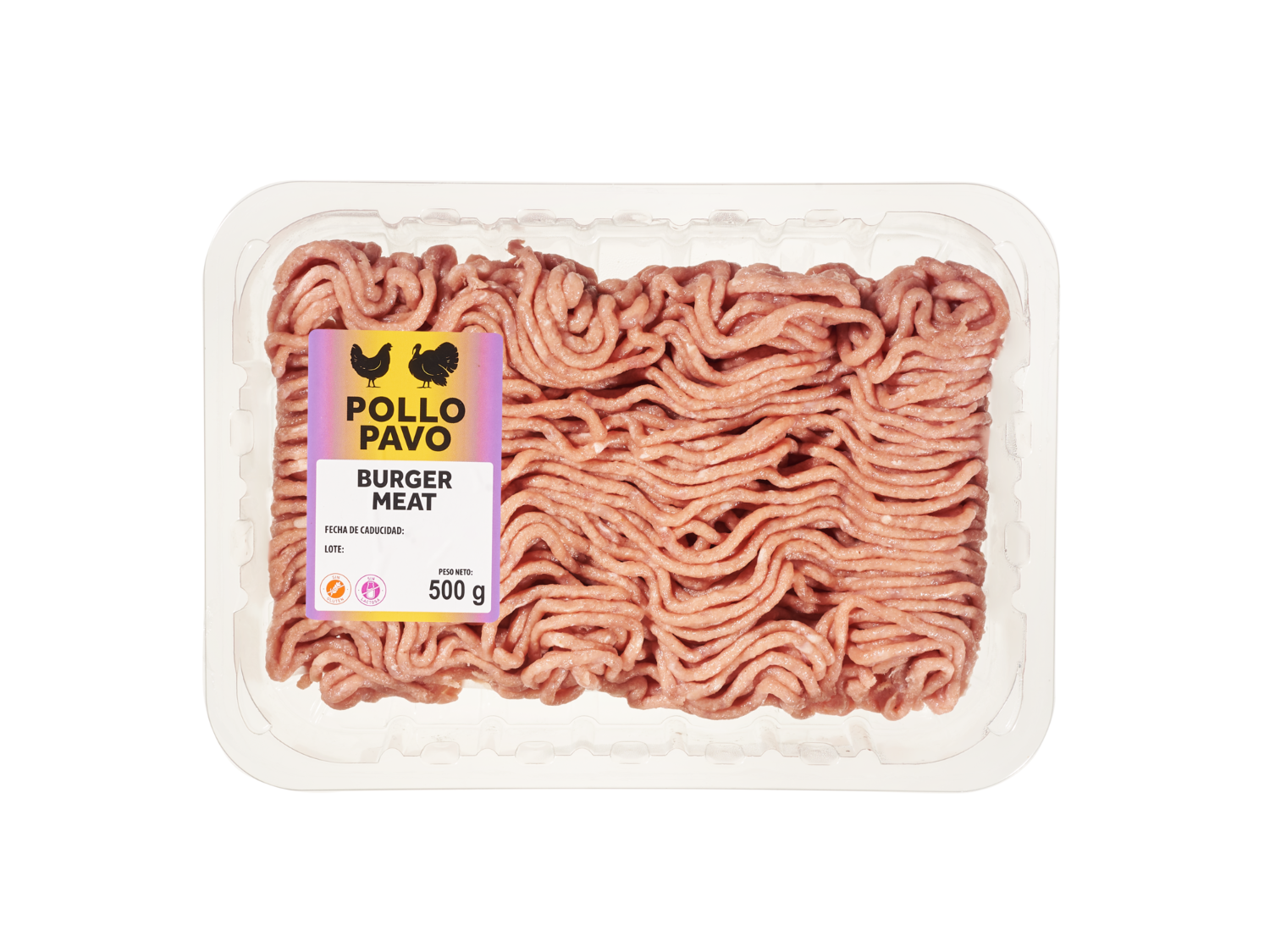 REALVALLE Burger meat de pollo — otra vista del envase