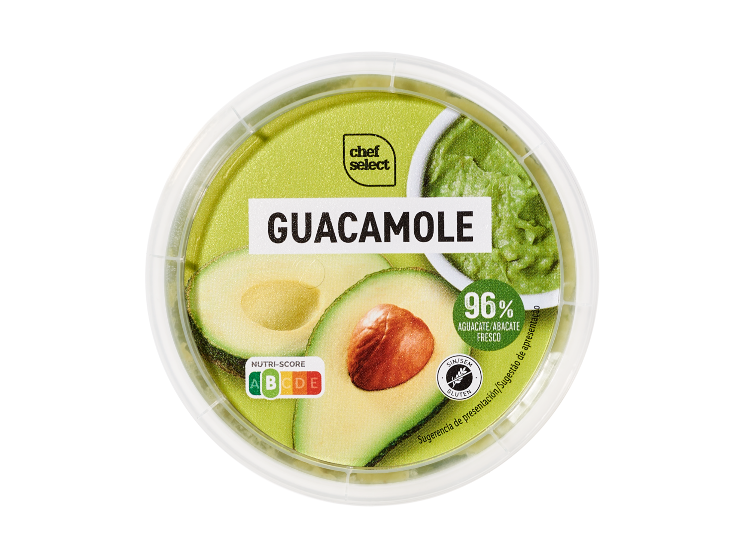 chef select Guacamole — otra vista del envase