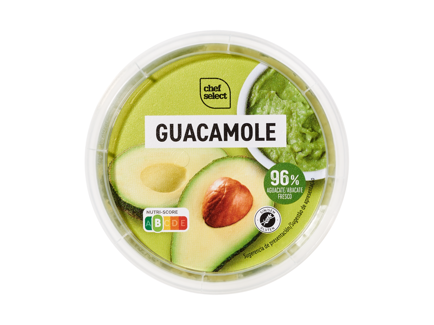 chef select Guacamole — otra vista del envase