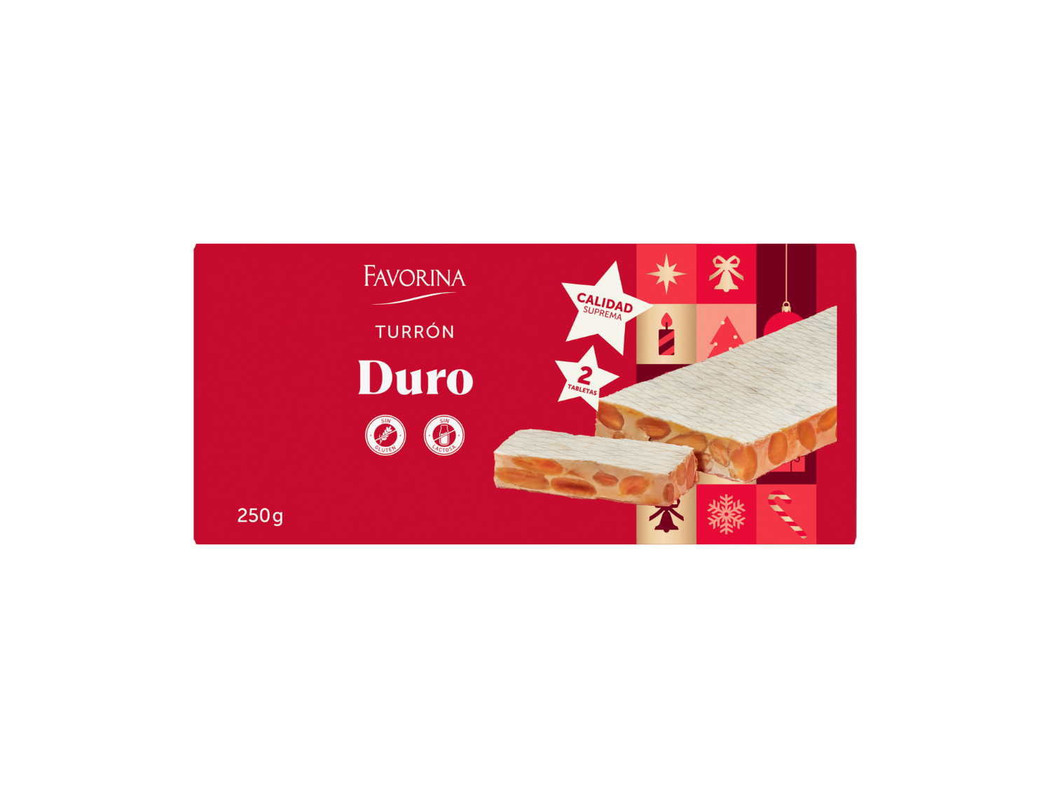 Turrón calidad suprema — otra vista del envase