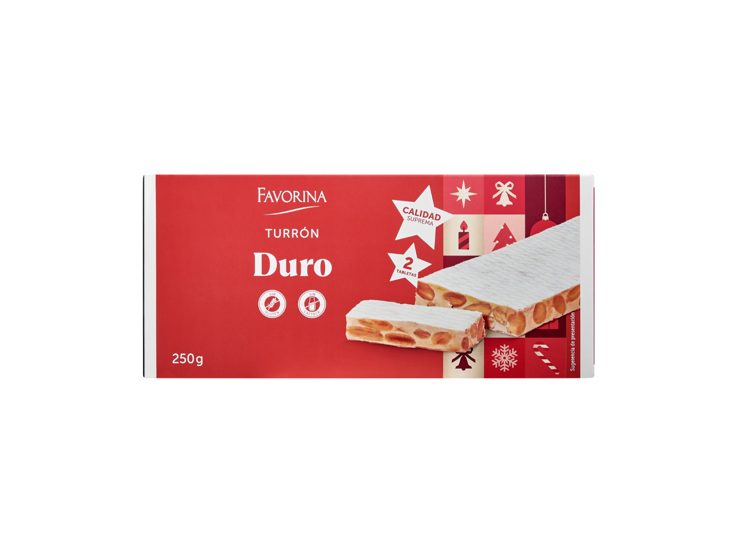 Turrón calidad suprema — otra vista del envase