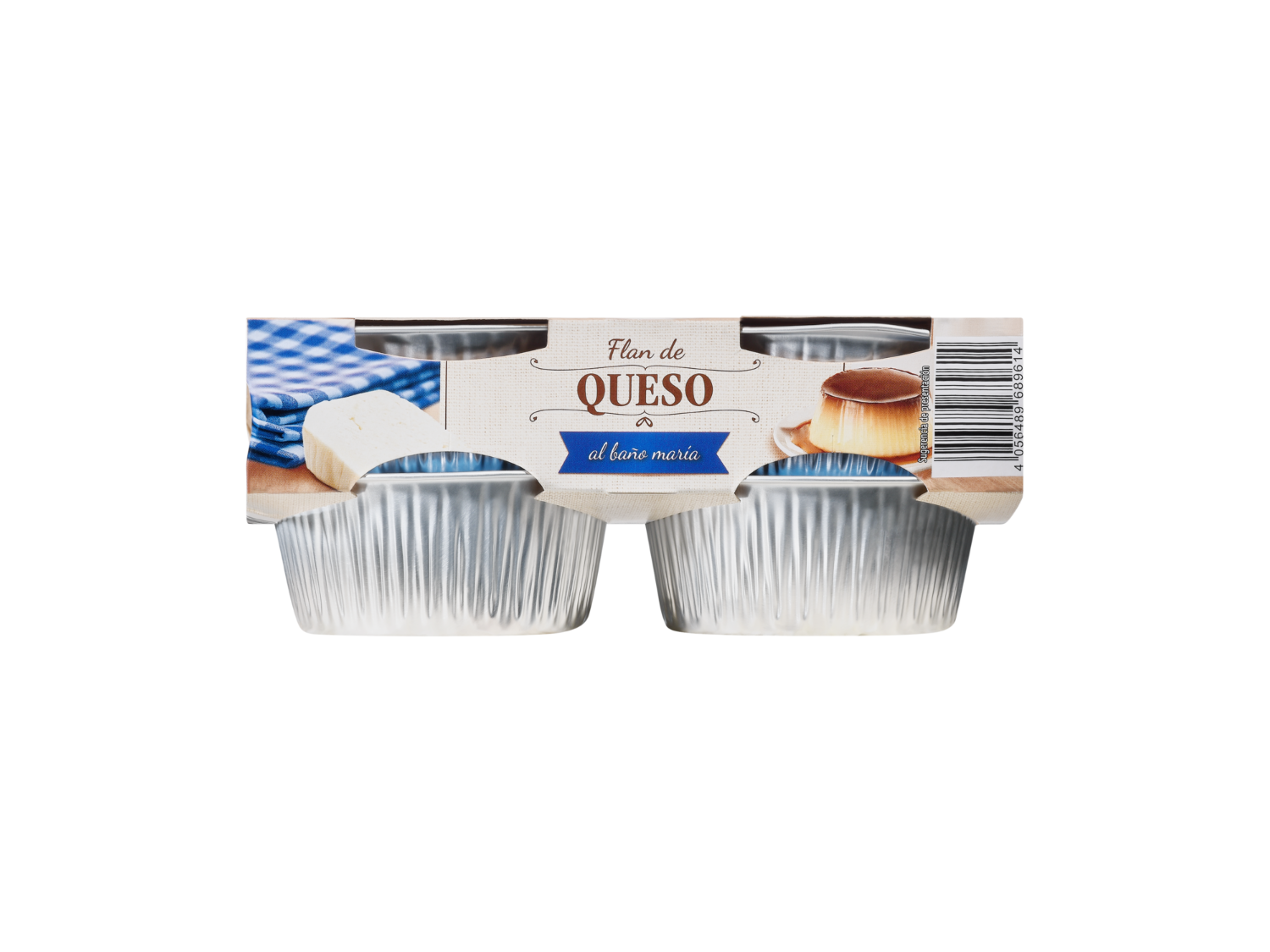 MILBONA Flan de queso — otra vista del envase