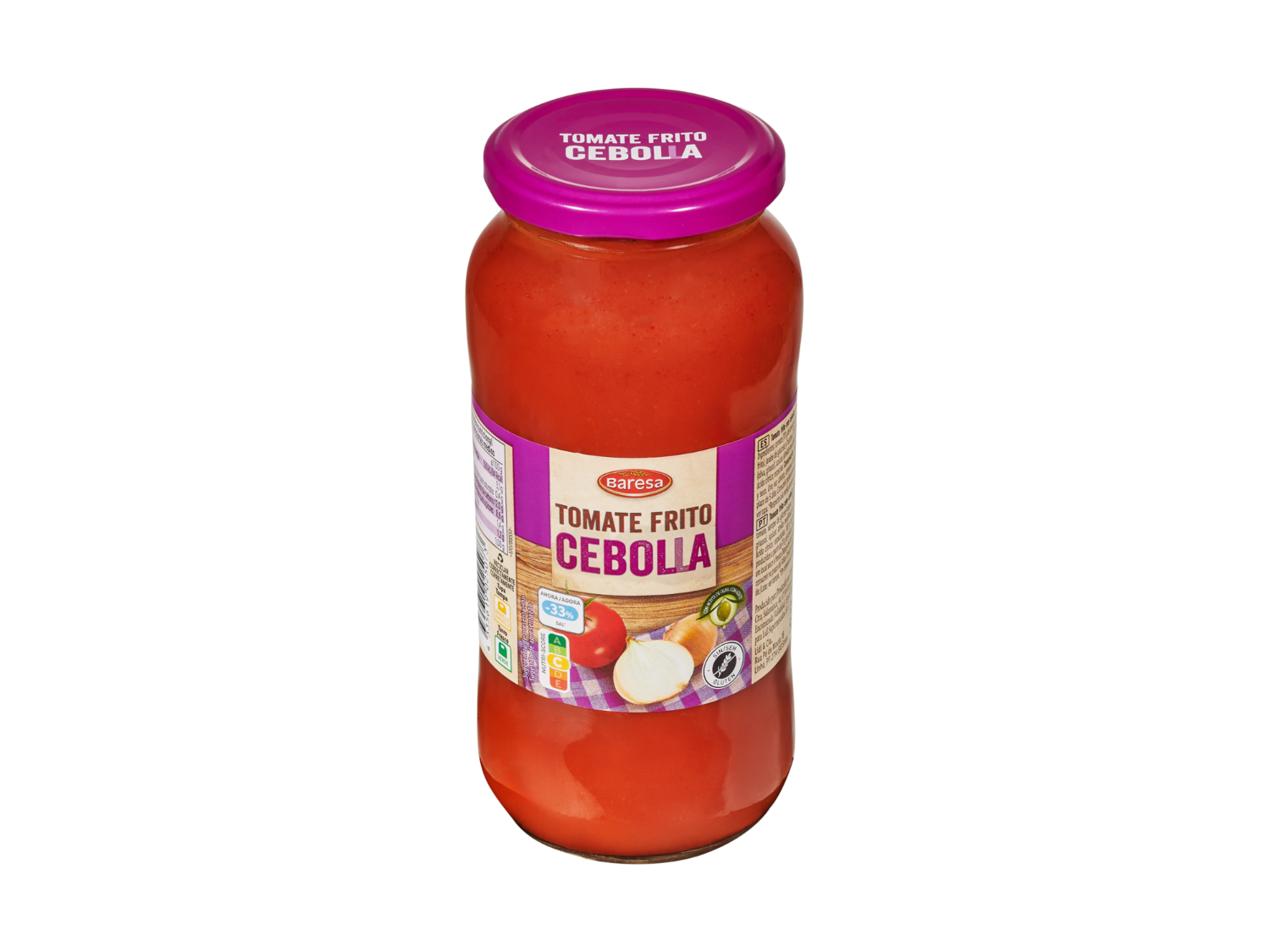 SOL&MAR Salsa de tomate con cebolla — otra vista del envase