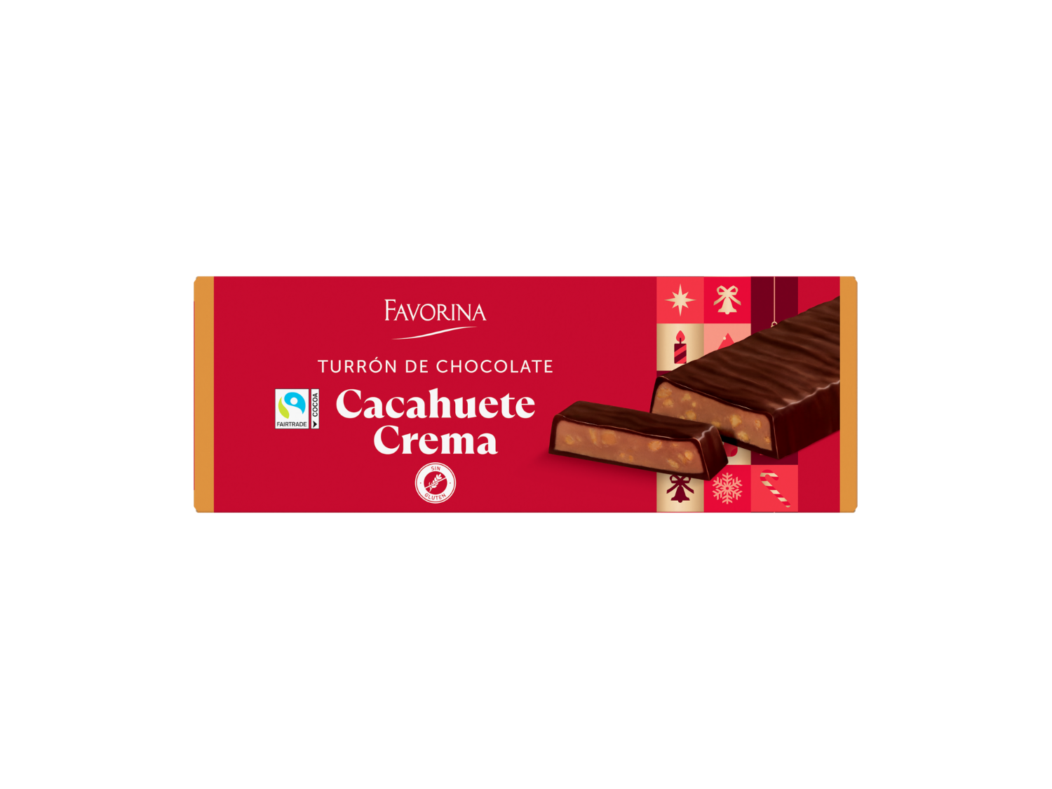 Favorina Turrón praliné de cacahuete — otra vista del envase
