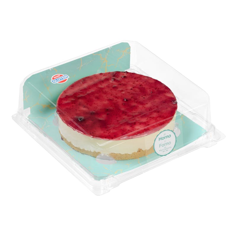 Mousse de queso Hacendado congelado con arándanos sin gluten — otra vista del envase